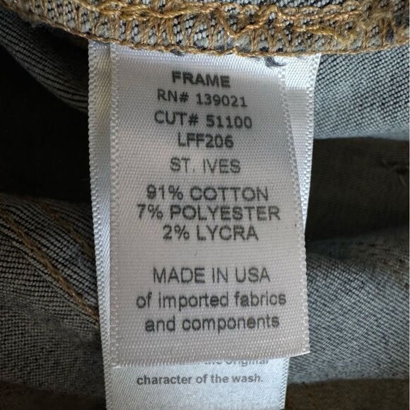 Frame Jeans Le Flare De Francoise in St. Ives Size 26 - Picture 15 of 15